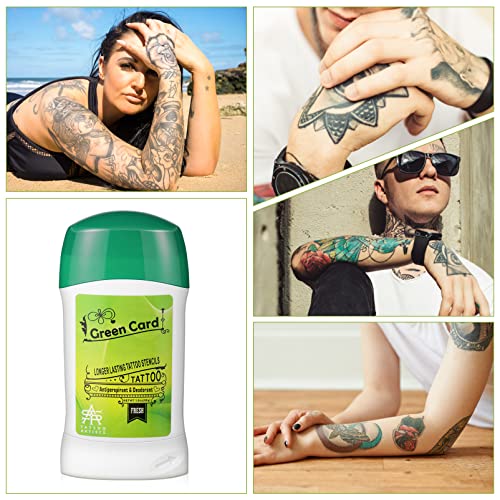 Healeived 2pcs tetovaže šablona tetovaže pribor za tetovaže prenošenje gela zelenog sapuna za tetoviranje