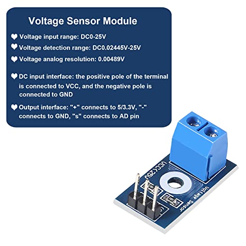 Diitao 5pcs DC 0-25V naponski senzorski terminalni modul terminala na naponu do 25V, testirajte elektroničke