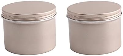 Othmro 2kom 4.1 Oz Metal okrugli limenke Aluminij limenke limenke Jar Refillable kontejneri 120ml limenke