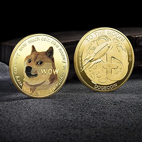 2 OZ Dogecoin COMEMORATIVE Gold pozlaćeni dogecoin CryptoCurrency 2021 Limited Edition Kolekcionarni virtualni