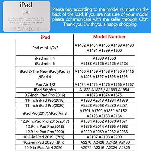 Lugeke Sun Moon Clouds Futrola za iPad 9. generaciju 10,2 inča 2021 sa držačem olovke, sklopiva zaštitna