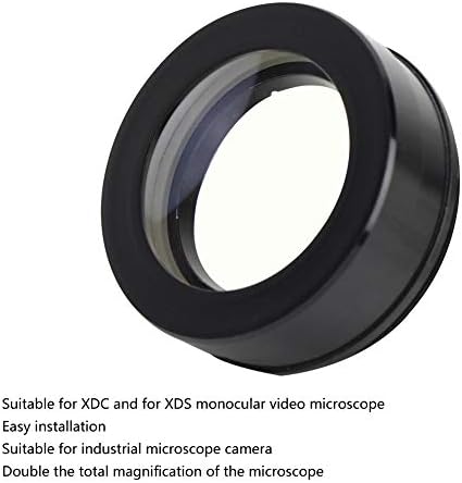 Diydeg Crni izdržljivi Metal za uvećanje 0,5 X C-mount objektiv, zum C-mount objektiv, za zamjenu kamere za industrijski mikroskop