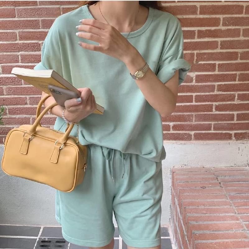 N / A preveliki kratki odijelo Ženska ljetna studentska školska odjeća sa dva komadna set kratkih rukava