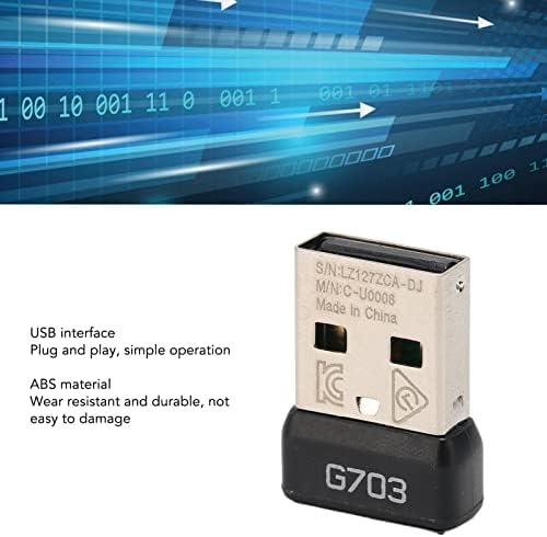 EBTOOLS USB miš prijemnik za G703 za Lightspeed bežični miš, bežična 2.4 G tehnologija, prijenosni Adapter