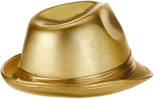 Amscan muški fedora šešir, zlato, jedna veličina SAD