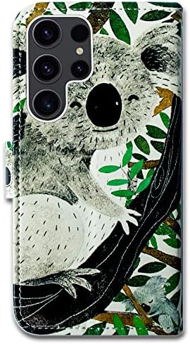 Bcov Galaxy S23 Ultra futrola, slatka Koala koža preklopna futrola za telefon Navlaka za novčanik sa držačem