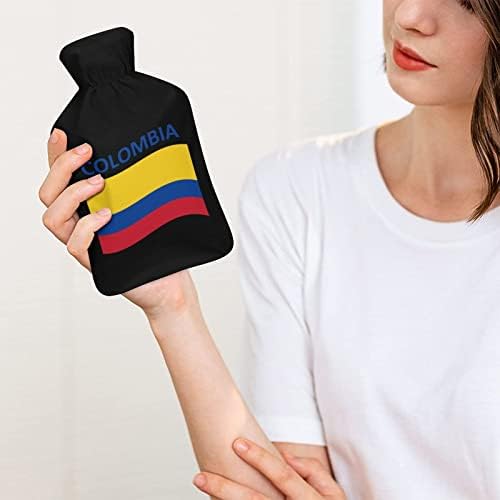 Zastava države Kolumbija Dumila ubrizgavanje boce za toplu vodu s toplim plišnim poklopcem za bolove u krevetu