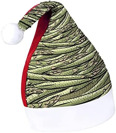 Šparoge uzorak šljokice Božić šeširi Santa Božić šešir za odrasle Sretan Božić Party kostim Bennie kapa