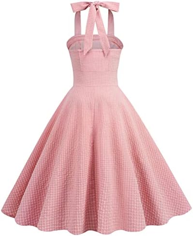 1950-ih haljina za žene Audrey Hepburn Vintage Style Rockabilly Party večernja haljina visokog struka sa rastezljivim ljuljaškama