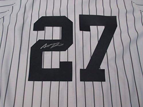 Austin Romiine Autografirao New York Yankees Pinstripe dres sa dokaz, slika Austin potpisivanje za nas,