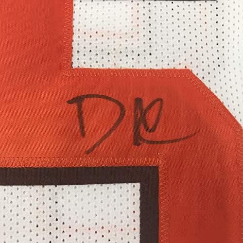 Autographing / potpisan David Njoku Cleveland White Fudbalski dres PSA / DNA COA