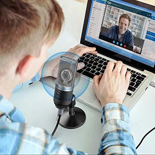 WSSBK USB mikrofon za Laptop i računare za snimanje Streaming Twitch glas preko Podcasting za Skype