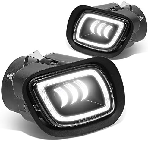 LED projektor Halo prsten DRL Prednji branik svjetla za maglu za vožnju sa kabelskim svežnjem kompatibilnim