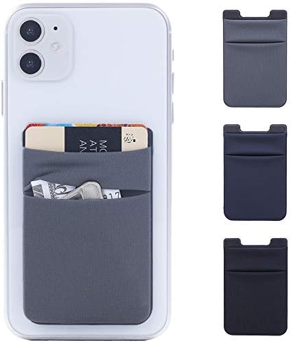 Zemexy 3pack ljepljivi držač telefonske kartice za štap na džepni novčanik rastezljiva Lycra naljepnica