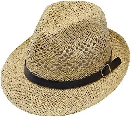 Slamnati Fedora šeširi za muškarce Trilby Panama šeširi podesivi smotani lagani šeširi za pecanje ljetni