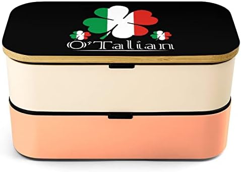 O'alian Irish 4 List djetelina Italijana zastava Bento ručak kutija bez curenja Bento kutija za hranu sa
