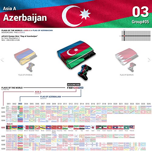 Sony Playstation 3 Dizajn kože zastava Azerbejdžana naljepnica naljepnica za Playstation 3