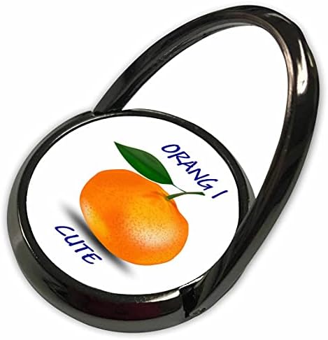 3Droza slika plavih riječi naranče i slatko sa crtanom narančastom - telefonske prstenove