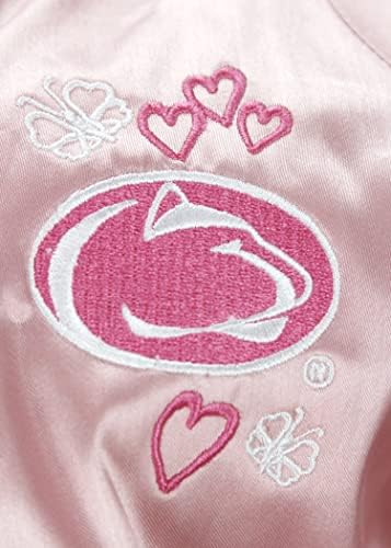 Adidas NCAA Girls Dojenčad i mališani Pink Satin Cheer jakna, opcije tima