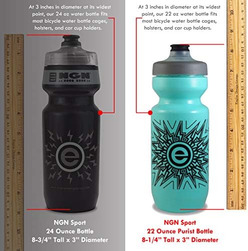NGN Sport - Puristička boca za vodu | Premium boca za vodu za bicikl s poklopcem procurila za vodu - 22