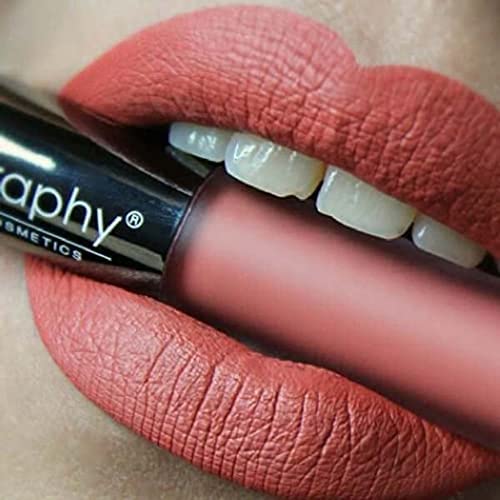 Bodyography Lip Lava tečni ruž za usne - dugotrajni ruž-svijetli i Podebljani ružičasto crveni mat)