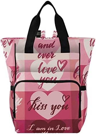 Runbear Valentines Day Hearts Bang Back Raksak bačva za bebe Dečačka torba Ruksak Baby Bag multifunkcijski