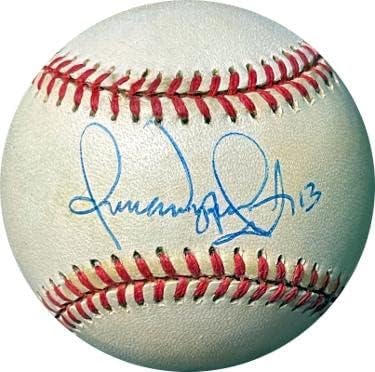 Omar Vizquel potpisao je Roal Rawlings Službena američka liga bejzbol 13 tone spotova - COA - AUTOGREMENA