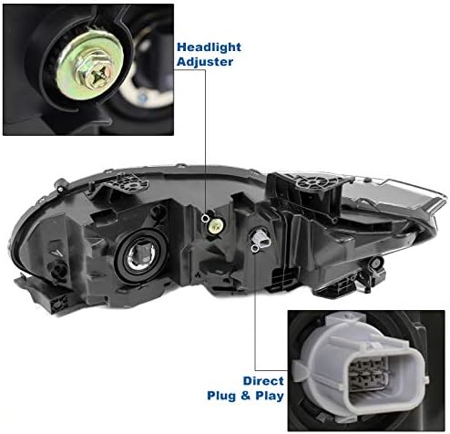 ZMAUTOPARTS LED prednja lampa farova Chrome suvozačka strana kompatibilna sa 2018-2020 Honda Accord