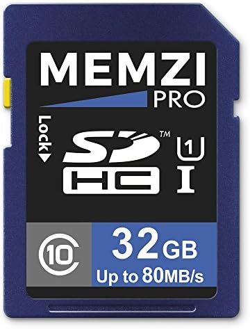 MEMZI PRO 32GB Klasa 10 80MB/s SDHC memorijska kartica za digitalne kamkordere serije Panasonic HC-W, HC-WX ili HC-WXF