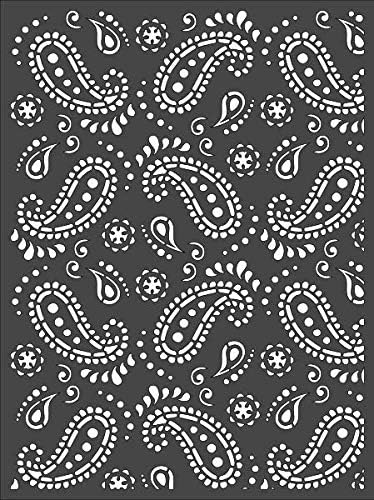 1-9x12 inčni šablon prilagođenog kroja, Paisley-Scooter Hill dizajn umjetnost i zanati Scrapbooking slika