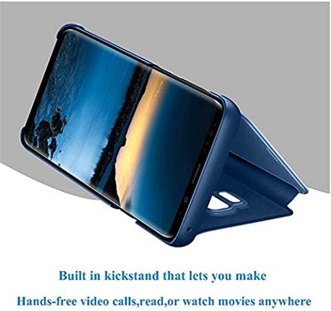 MRSTERUS Samsung Galaxy S8 Plus slučaj, dizajn ogledala prozirni pogled poklopac preklopne knjige,sa poklopcem