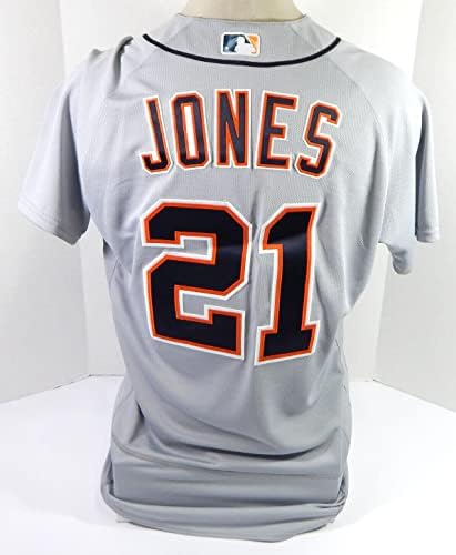 2021 Detroit Tigers Jacoby Jones 21 Igra Izdana siva Jersey 44T DP39016 - Igra Polovni MLB dresovi