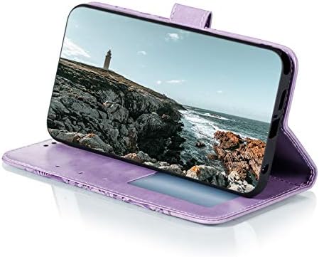 QIVSTAR kompatibilan sa Google Pixel 6 Case Embossing PU kožna torbica Magnetic Wallet Case sa držačem kreditne
