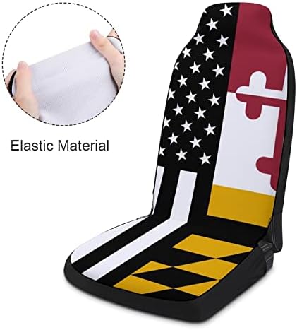 American Maryland zastava za zastave Ovlake za sjedalo Pribor Premium prednji par Jastuk zaštitnika Universal