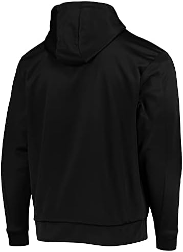 Dunbrooke Muške crne / sive San Francisco 49ers pripravnik punog zip hoodie