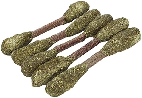 Naroote Hamster Chew Sticks, 5pcs Interaktivni sef Multivitamini Alfalfa trava Zubi mljevenje hrčka žvakaća