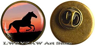 Horse Broo, trčanje konjica, zalazak sunca, nakit za konj, konjički nakit, čaša kupola, M81