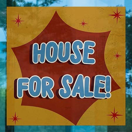 CGsignLab | Kuća na prodaju -Nostalgia Burst Prozor Cling | 5 X5