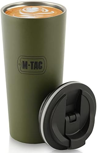 M-TAC termička šolja 15 oz - taktički putnički od nehrđajućeg čelika sa kliznim poklopcem za prskanje