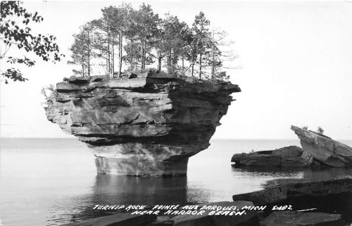 Pointe Aux Barques, Michigan Postcard Real Photo