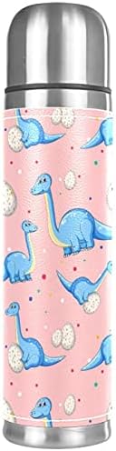 Vakuum izolirana krigla od nehrđajućeg čelika, dinosaur jaja ružičasta print termos boca vode za vruću i