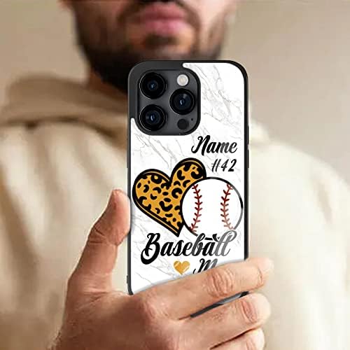 Eomnniofoy Custom Baseball Mam Telefonske kutije za Samsung Galaxy Note8 Note9 Note10 Note20 Ultra Plus