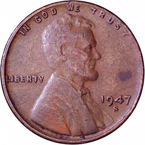 1947 s Lincoln pšenični cent 1c Veoma dobro