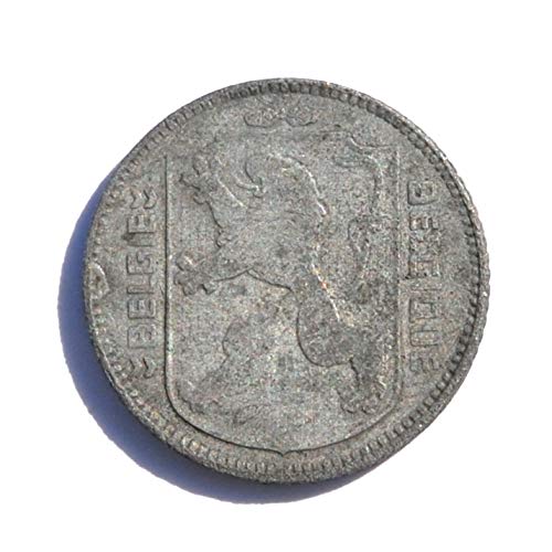 1944 Budi Belgija 1 Franc Léopold III Belgie-Belgique Coin Vrlo dobre detalje