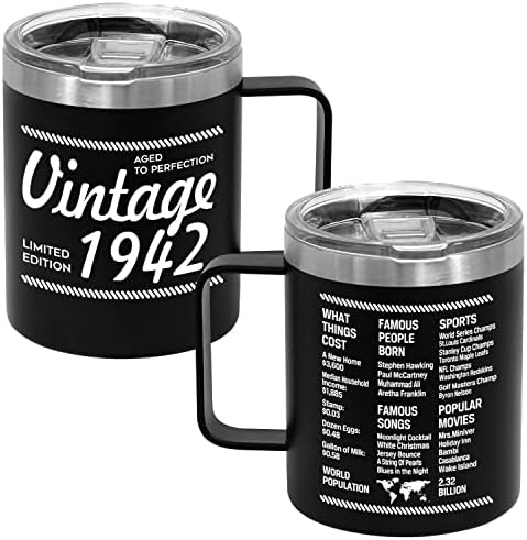 Dvostrano vintage 2001 šalica za kafu 2001 s ručkom sa starem vremenom, 21. rođendanskom ukrasu za njenu,