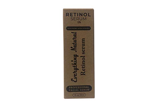 Retinol Serum po svemu prirodnom-1% Retinol Serum sa hijaluronskom kiselinom i vitaminom E i organskom alojom-pojačajte kolagen , smanjite Fine linije, bore i tamne tačke - Serum protiv starenja