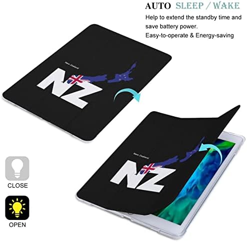 Novozelandski država sa mapom Trifold Case zaštitna udarna futrola Cover Cover Auto Sleep / Wake kompatibilan