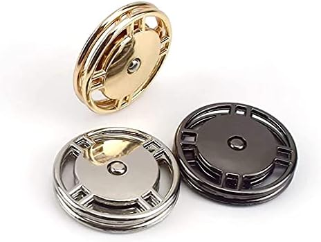 Ručno radovi 20 seta okrugli metalni tipke za zvuk nevidljivi prešani gumb za pričvršćivanje za kapute dugmad