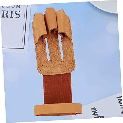 INOOMP 1pc finger Protector Guard Crazy Horse kožna zaštitna oprema smeđe rukavice kožne rukavice rukavice