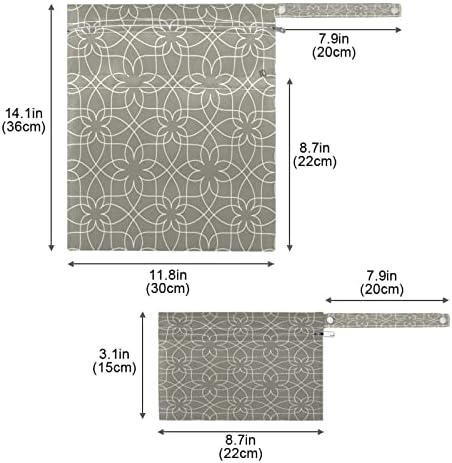 Xigua Geometry uzorak vodootporna mokra torba za pelenu za pelenu koja se može zamijeniti mokrim suvim kesicama